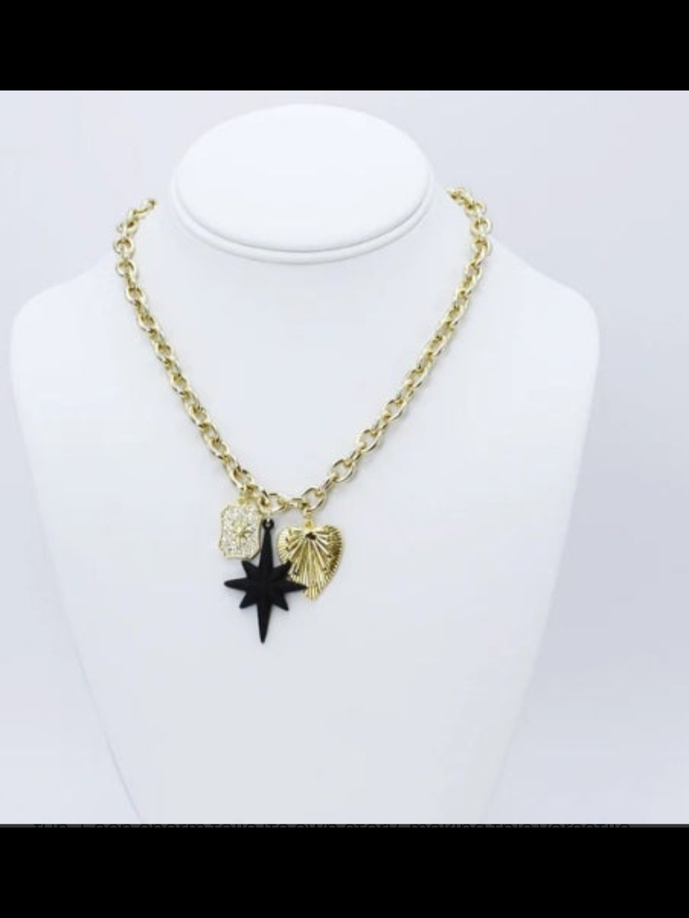 Walker rose treasure jewels gol black star space necklace